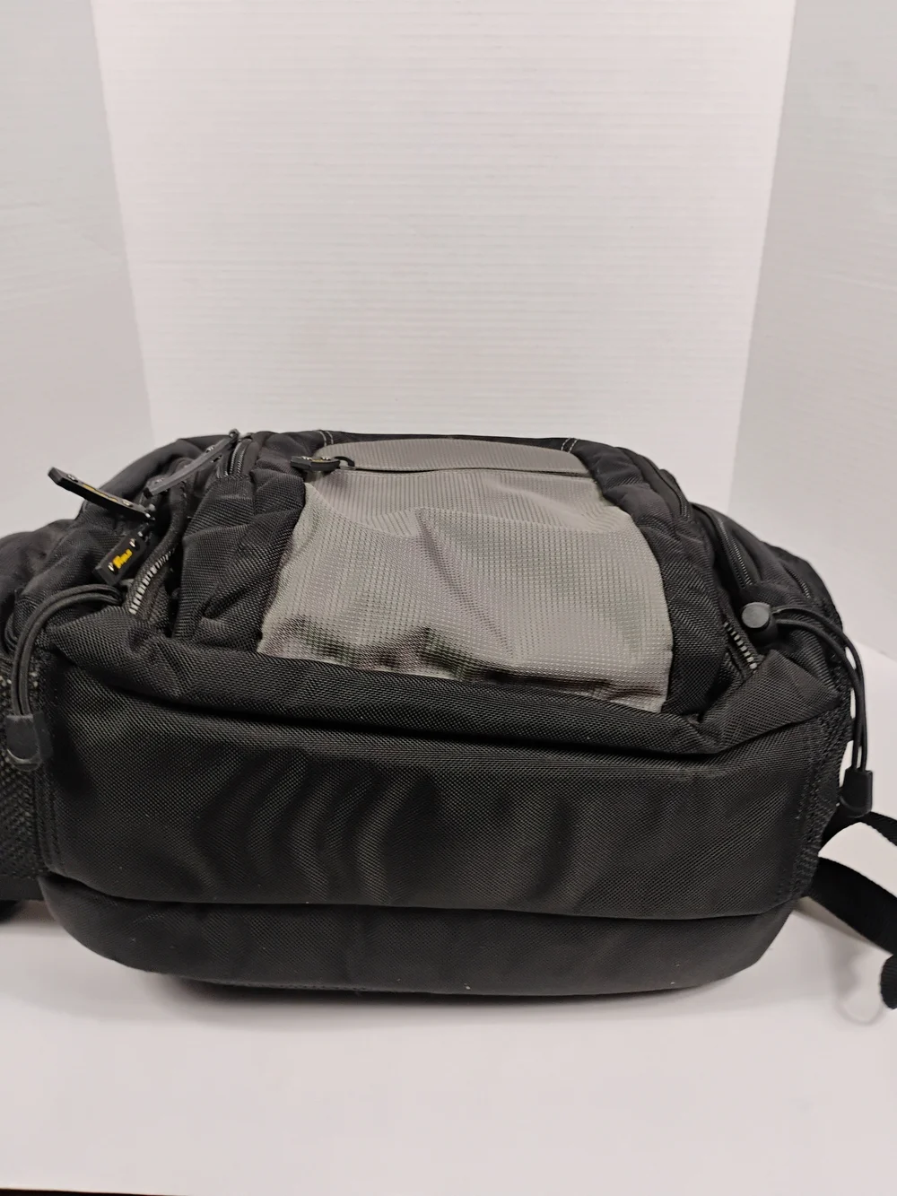 Black and Gray Men's Tech Backpack - Unbranded